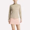 Damska bluza golfowa z długim rękawem, zaprojektowana z wykorzystaniem technologii Vector Jacquard, z zamkiem 1/4 Damska bluza golfowa z długim rękawem, zaprojektowana z wykorzystaniem technologii Vector Jacquard, z zamkiem 1/4