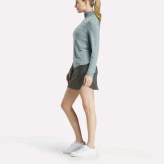 Damska bluza golfowa z długim rękawem, zaprojektowana z wykorzystaniem technologii Vector Jacquard, z zamkiem 1/4 Damska bluza golfowa z długim rękawem, zaprojektowana z wykorzystaniem technologii Vector Jacquard, z zamkiem 1/4