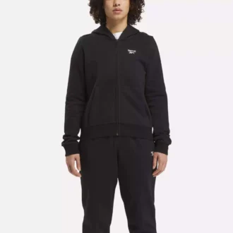 Damska bluza z kapturem Reebok Identity Small Logo Fleece Full-Zip