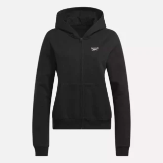 Damska bluza z kapturem Reebok Identity Small Logo Fleece Full-Zip