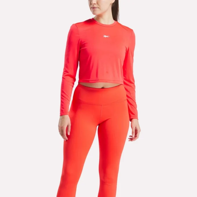 Damska koszulka z długim rękawem Core Slim Fit Crop Damska koszulka z długim rękawem Core Slim Fit Crop