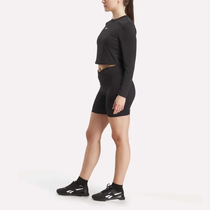 Damska koszulka z długim rękawem Core Slim Fit Crop Damska koszulka z długim rękawem Core Slim Fit Crop