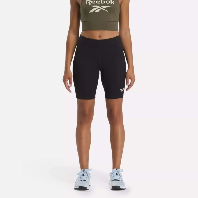 Damskie spodenki rowerowe Reebok Identity Small Logo Cotton Bike Short 7″ Damskie spodenki rowerowe Reebok Identity Small Logo Cotton Bike Short 7″