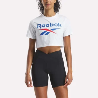 Dwukolorowa koszulka damska z krótkim rękawem i logo