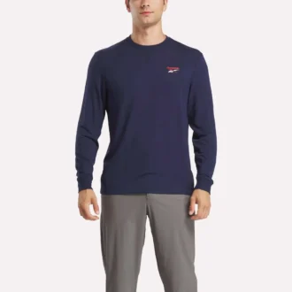 Męska bluza golfowa z długim rękawem