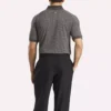 Męska koszulka polo z krótkim rękawem w tonacji kolorystycznej Vector Jacquard z wykończeniem w paski Męska koszulka polo z krótkim rękawem w tonacji kolorystycznej Vector Jacquard z wykończeniem w paski