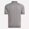 Męska koszulka polo z krótkim rękawem w tonacji kolorystycznej Vector Jacquard z wykończeniem w paski Męska koszulka polo z krótkim rękawem w tonacji kolorystycznej Vector Jacquard z wykończeniem w paski