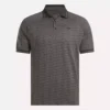 Męska koszulka polo z krótkim rękawem w tonacji kolorystycznej Vector Jacquard z wykończeniem w paski Męska koszulka polo z krótkim rękawem w tonacji kolorystycznej Vector Jacquard z wykończeniem w paski