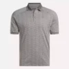 Męska koszulka polo z krótkim rękawem w tonacji kolorystycznej Vector Jacquard z wykończeniem w paski Męska koszulka polo z krótkim rękawem w tonacji kolorystycznej Vector Jacquard z wykończeniem w paski