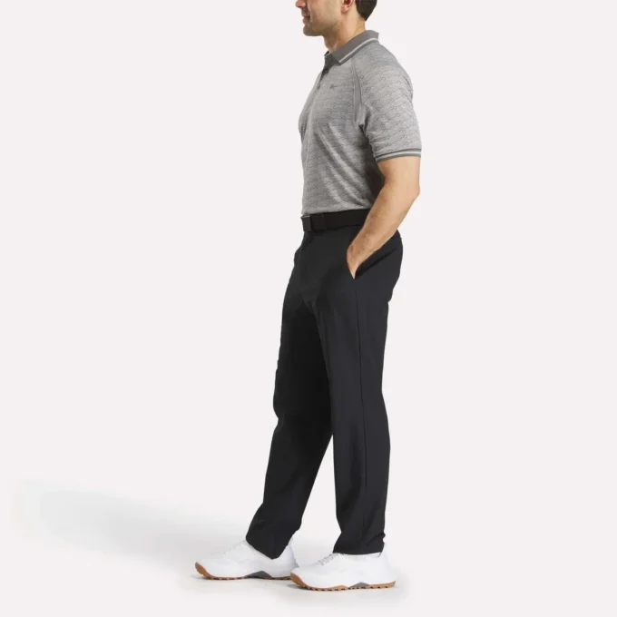 Męska koszulka polo z krótkim rękawem w tonacji kolorystycznej Vector Jacquard z wykończeniem w paski Męska koszulka polo z krótkim rękawem w tonacji kolorystycznej Vector Jacquard z wykończeniem w paski