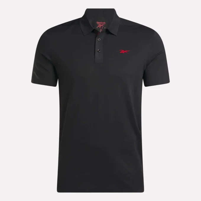 Męska koszulka polo z krótkim rękawem z mikropikowanego materiału Męska koszulka polo z krótkim rękawem z mikropikowanego materiału