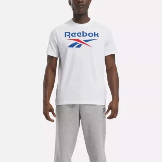 Męska koszulka Reebok Identity Big Stacked Logo