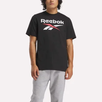 Męska koszulka Reebok Identity Big Stacked Logo
