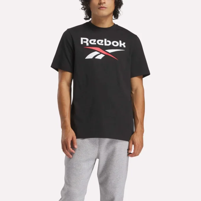 Męska koszulka Reebok Identity Big Stacked Logo Męska koszulka Reebok Identity Big Stacked Logo