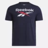 Męska koszulka Reebok Identity Big Stacked Logo Męska koszulka Reebok Identity Big Stacked Logo