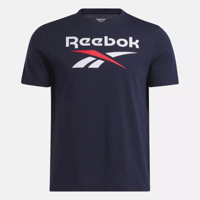Męska koszulka Reebok Identity Big Stacked Logo Męska koszulka Reebok Identity Big Stacked Logo
