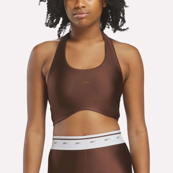Reebok x Angel Reese Biustonosz damski z wiązaniem na szyi Reebok x Angel Reese Biustonosz damski z wiązaniem na szyi